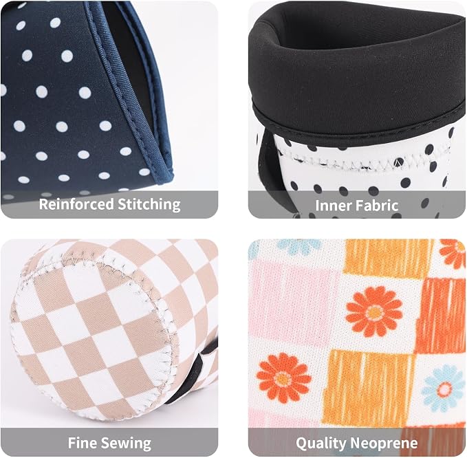 4 Pack Neoprene Cup Sleeves - Image 5