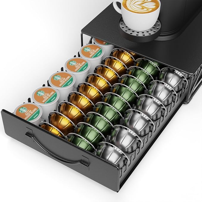 HFHOME Coffee Pod Holder Drawer Compatible by HFHOME