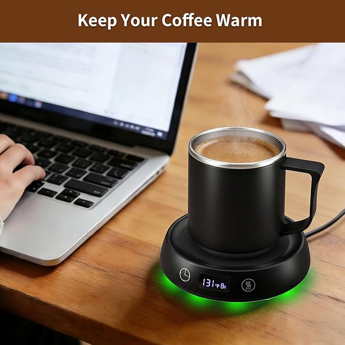 Coffee Mug Warmer & Mug Set, Electric Beverage Cup Warmer - Image 7