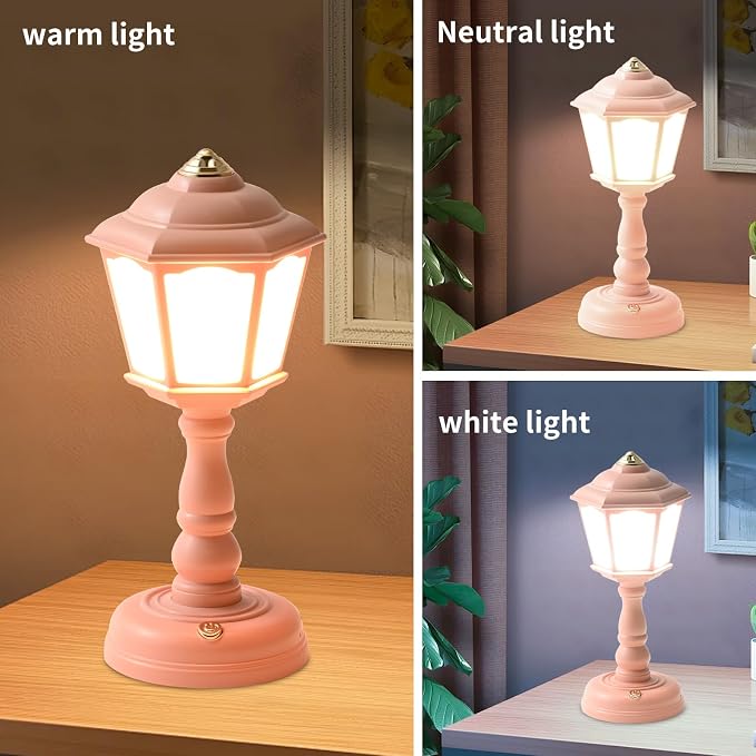 Mini Desk lamp Vintage, LED Desk Lamp Dimmable Table Lamp Reading Lamp - Image 3