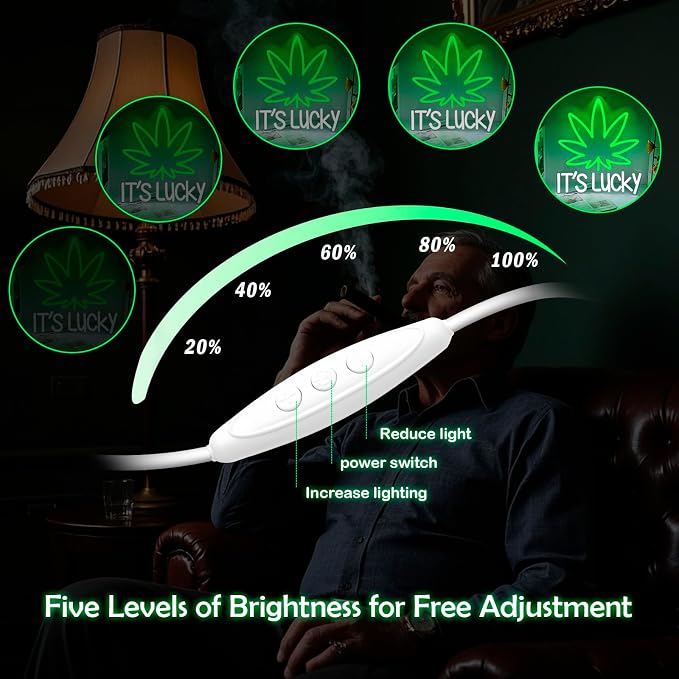 Weed Leaf Neon Sign Green LED Neon Lights Signs - Image 5
