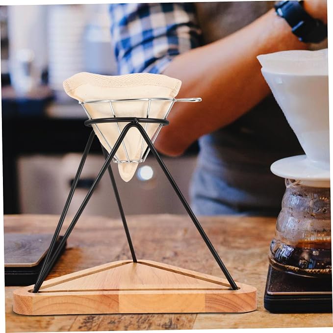 Healifty Reusable Stainless Steel Coffee Filter Stand Set Manual Pour-over - Image 7
