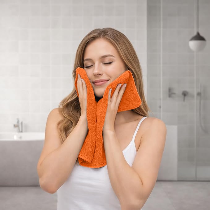 RIVERSIDE Pack of 8 Towels Set, 2 Large Bath, 2 Hand, 4 Face Washcloths - Image 4