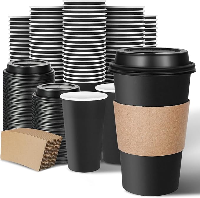 Ginkgo 100 Pack Disposable Coffee Cups by HOME