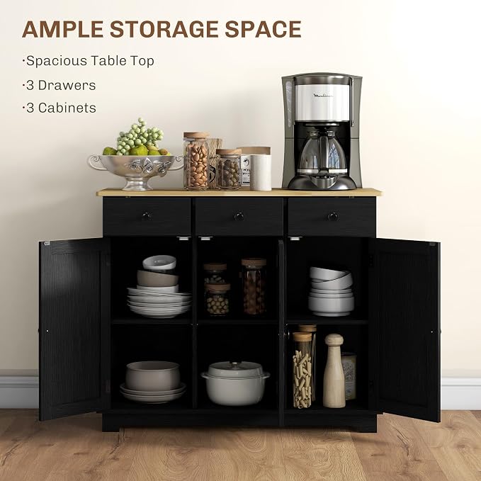 HOMCOM Sideboard Buffet Cabinet - Image 4