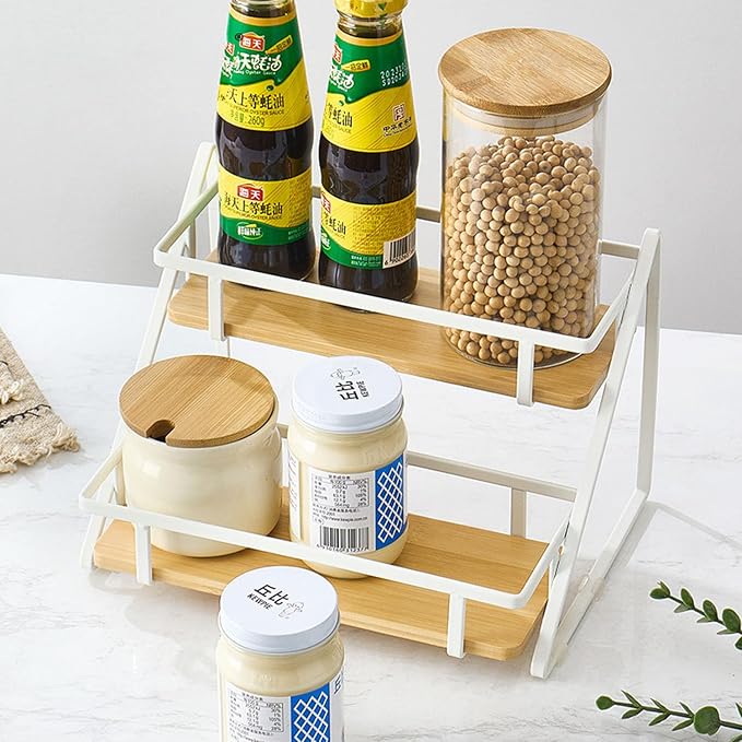 Coffee Syrup Rack Organizer, 6 Bottles Syrups Holder Stand - Image 3
