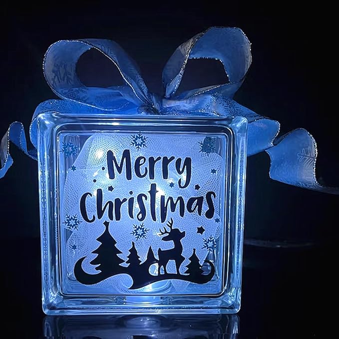JAJADO Self Adhesive Silk Screen Stencils Let it Snow Merry Christmas Stencils - Image 4