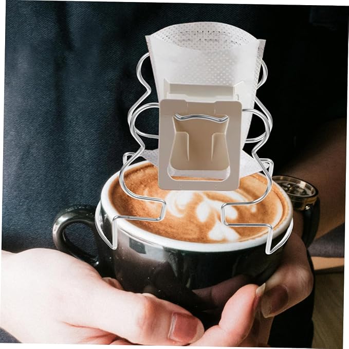 2pcs Stainless Filter Holder Portable Drip Bag Rack - Image 8