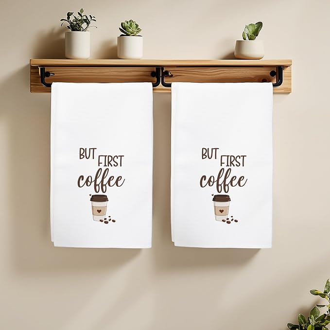 Coffee Towels Gifts for Women, Funny Coffee Bar Towels Gifts for Kitchen - Image 4