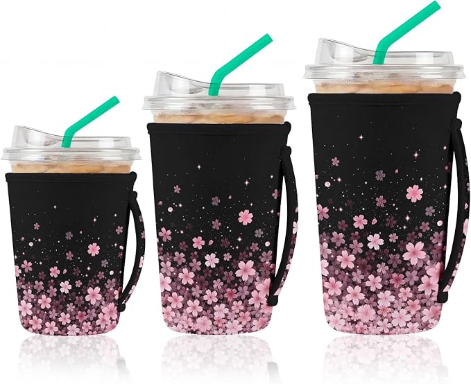 Artsocket 3 Pack Reusable Iced Coffee Sleeve by ArtSocket
