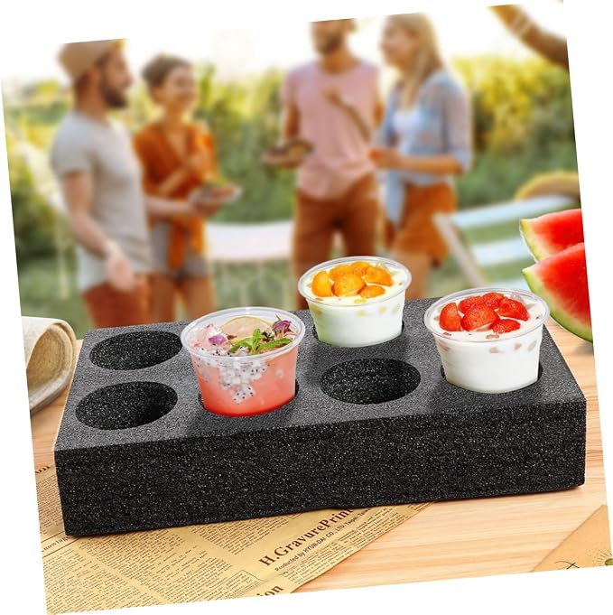 8-Hole Takeout Coffee Cup Tray 4Pcs Beverage Carrier Cup Carry Holder - Image 4
