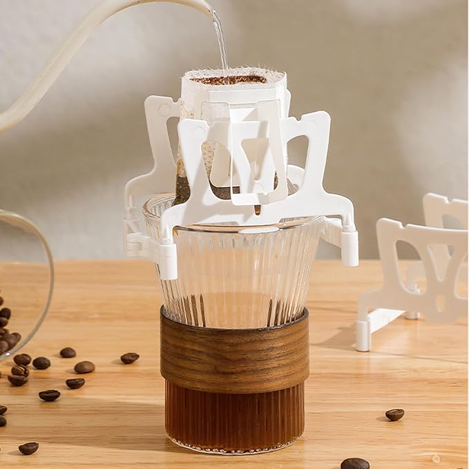 Drip Coffee Bag Stand – Foldable Holder, Portable Brewingsupport, Lightweight - Image 3