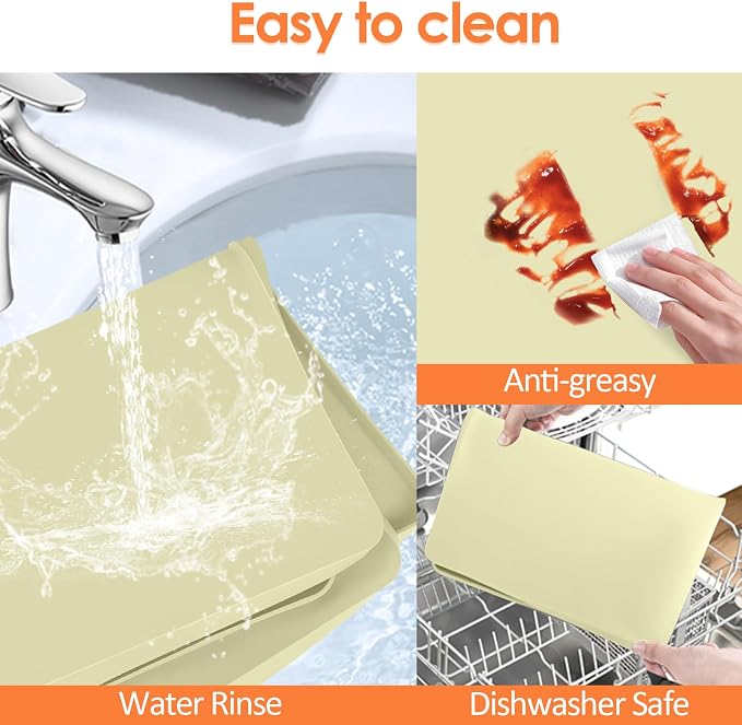 Silicone Coffee Maker Mat with Lip, 15.7'' x 11.8'' Heavy Duty Coffee Maker Mat - Image 5