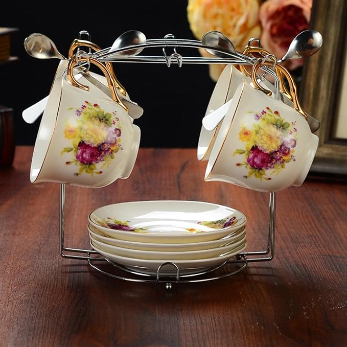 MagiDeal Mug Holder Stand Counter Storage Mug Glass Cup Plate Holder Stand - Image 5