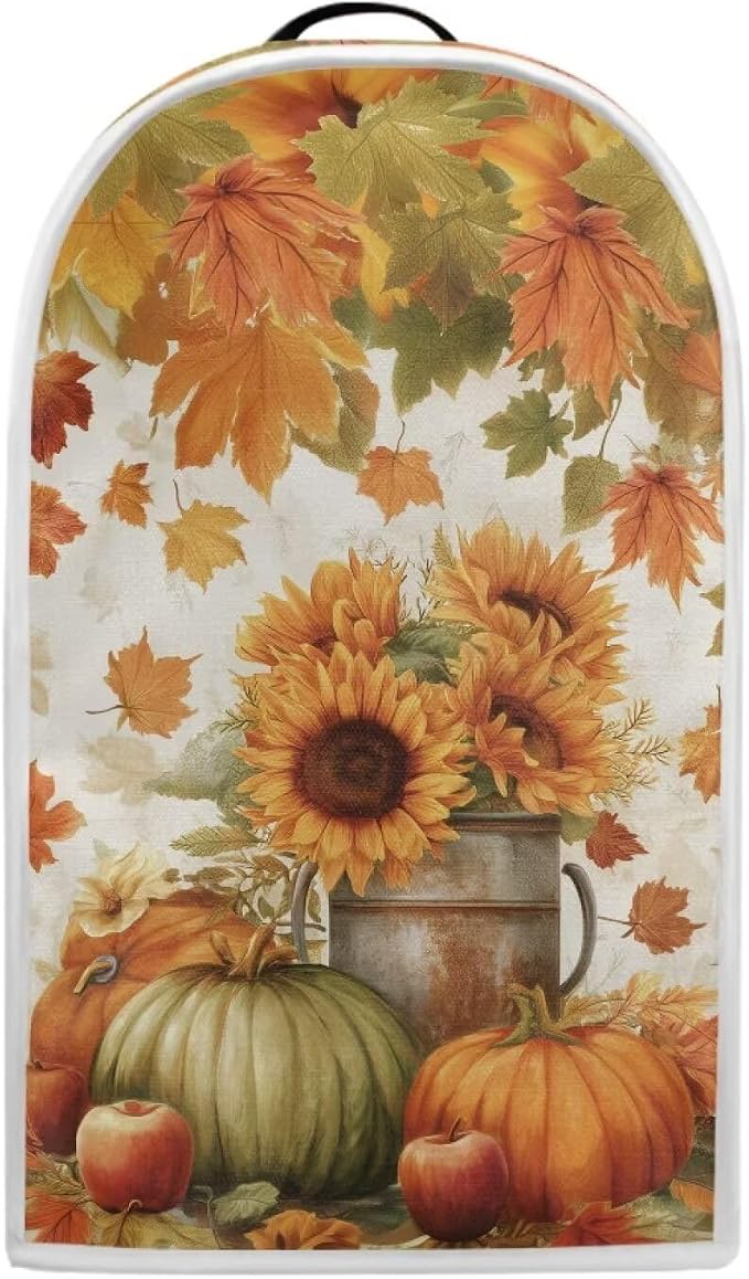 Pumpkin Sunflower Processor Dust Cover, Small Appliance Covers - Image 2