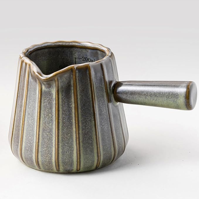 Espresso Cups Ceramic, 200ML Espresso Measuring Cup by YHOSSEUN