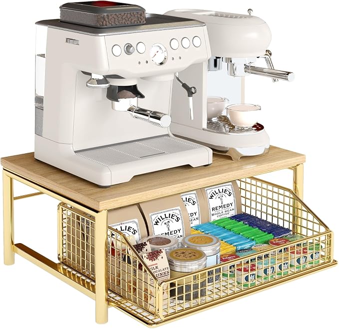 Funecy Coffee Pod Drawer Holder, Coffee Machine Storage Rack, Home Kitchen by Funecy