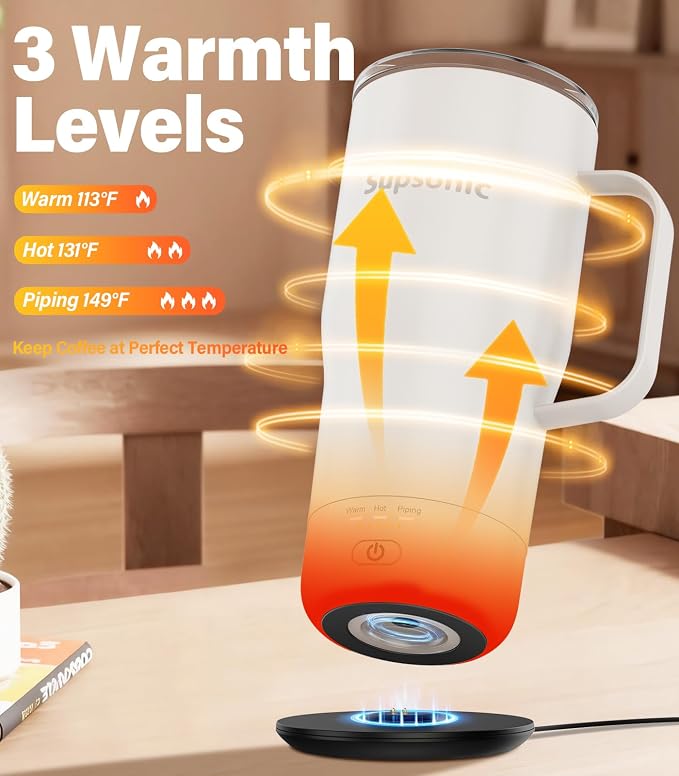 Supsonic - Smart Heated Coffee Mug, 20oz Rechargeable Self Heating Mug - Image 2