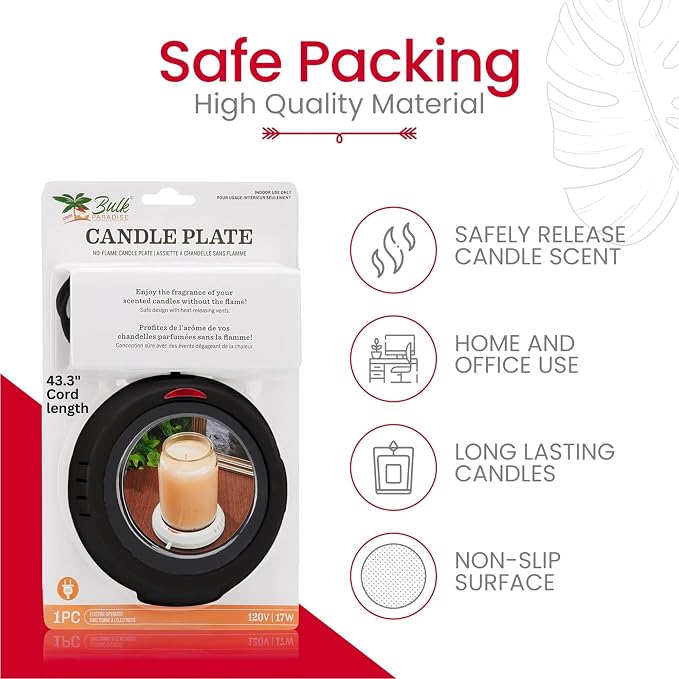 Candle Warmer Plate Safely Releases Scents Without a Flame- Used as Candle Jar - Image 6
