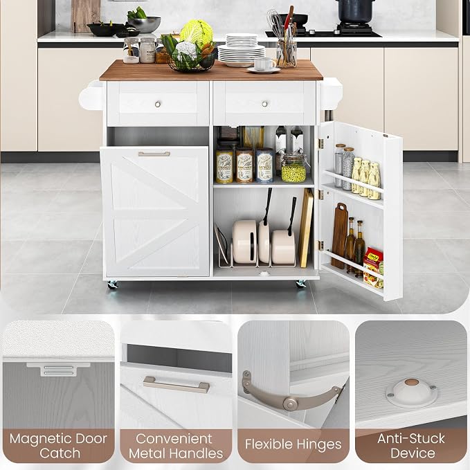 Giantex Kitchen Island Cart - Image 9