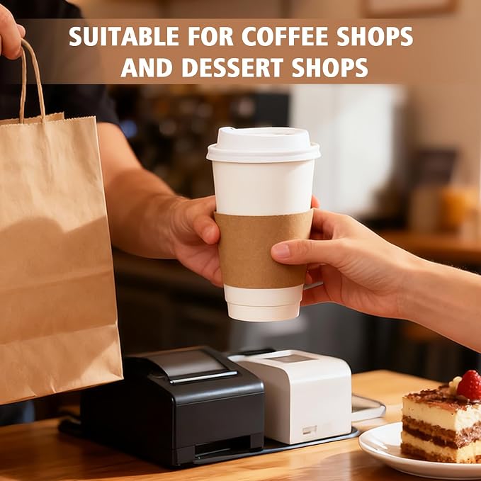 300 PCS Coffee Cup Sleeves, Disposable Coffee Sleeves Fits 10-20 oz Cups - Image 5