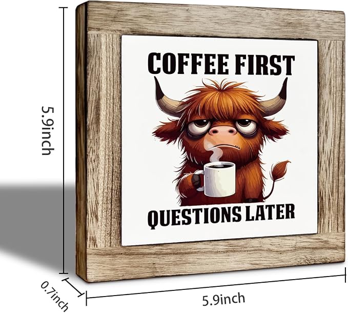 First I Drink the Coffee and Then I Do the Things, Funny Coffee Decor - Image 2