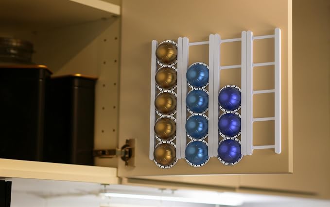 Adhesive Coffee Pod Holder for Nespresso VertuoLine, Holds 20 Capsules - Image 5