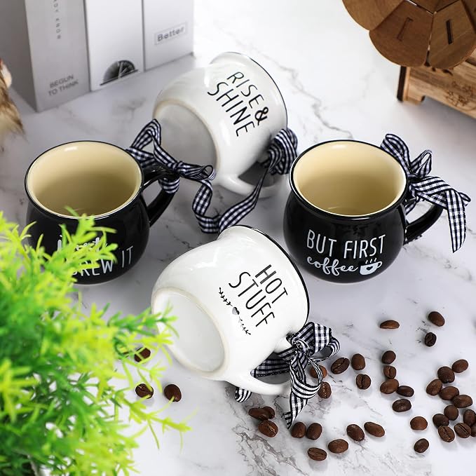 Patelai 4 Pcs Mini Espresso Cups 5 oz Coffee Mugs Set - Image 5