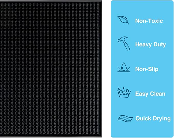 Bar Mat Bundle - Two 18 x12 inches Square Mats and Two 17.5x3.5 inches Bar - Image 5