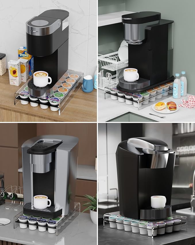 LifeMoreasy K Cup Holder, Coffee Pod Holder Drawer Capsule Display Storage - Image 6
