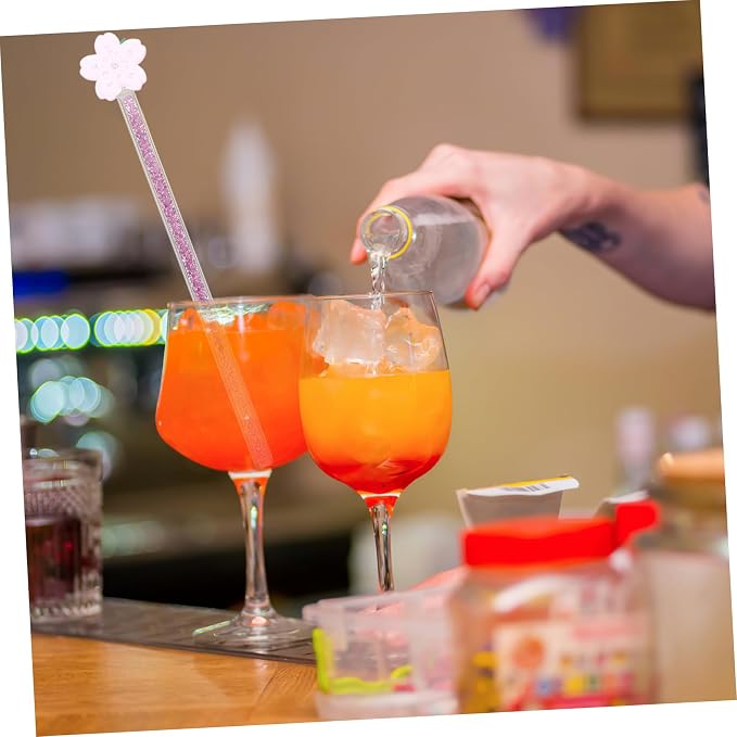 Flower Stirrer Milk Stirring Rod Juice Drink Muddler Swizzle Stick Elegant - Image 8