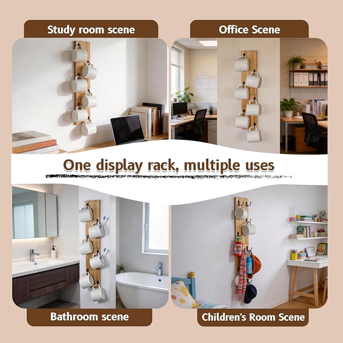 Yohsnor Coffee Mug Holder Wall Mount - Image 5