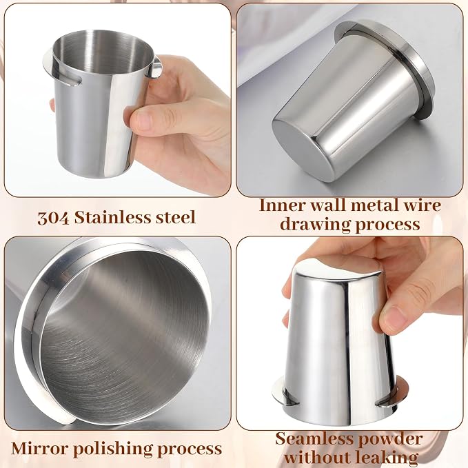 Coffee Dosing Cup 58mm Stainless Steel Espresso Dosing Cup Espresso Machine - Image 3