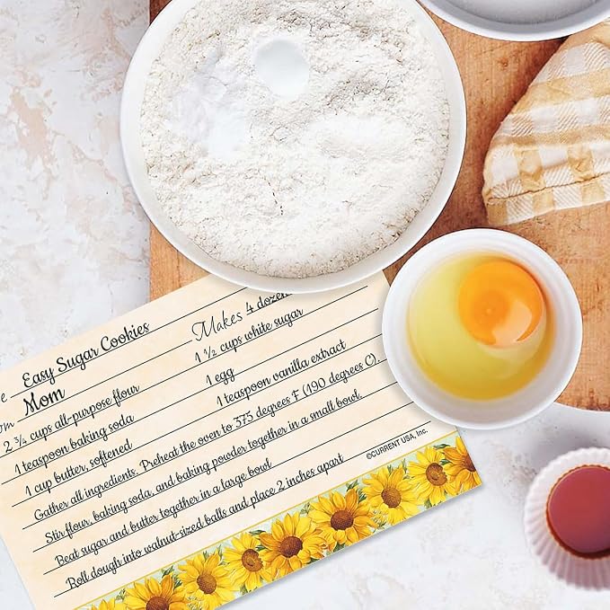Current Sunflowers Recipe Cards - Image 3