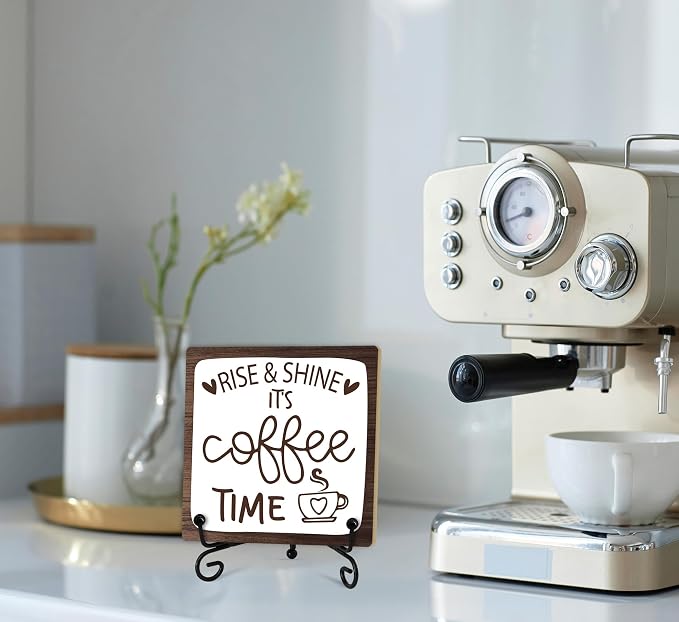 Coffee Desk Decor Sign, Coffee Time Sign - Image 6