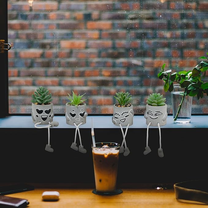 4 Pack Artificial potted Succulent Plants - Image 6