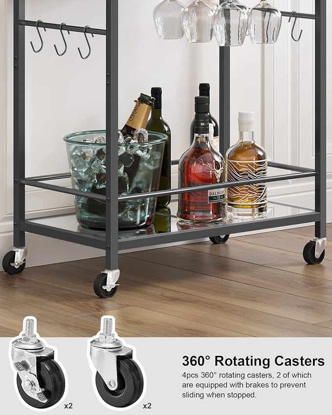 TUTOTAK Bar Cart, Serving Cart - Image 5