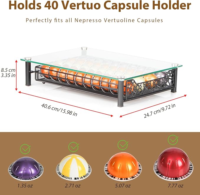 RECAPS Coffee Pod Kitchen Organizer Storage Holder Pod Drawer Pods Holder - Image 3