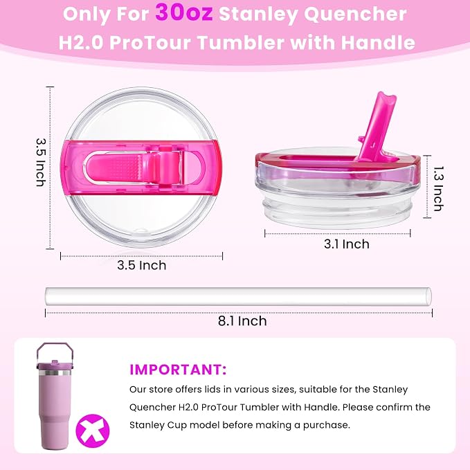 2 Pack Detachable Flip Straw Lid Replacement - Image 4
