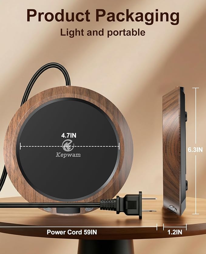 Kepwam Coffee Mug Warmer - 50W Electric Coffee Warmer - Image 6