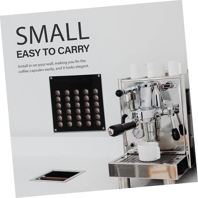 Luxshiny Wall-mounted Coffee Capsules Holder Rack Elegant Acrylic Storage - Image 8