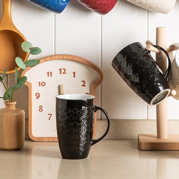 AmorArc Large Coffee Mugs Set of 6, 20oz Ceramic Tall Coffee Mugs Set - Image 8