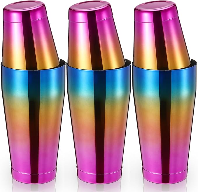 Sabary 6 Pcs Cocktail Shakers Professional Bar Shaker Boston Set Stainless by Sabary