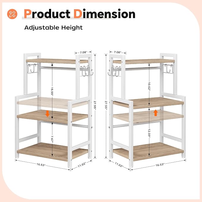 Kitchen Countertop Organizer, 3 Tier Large Spice Rack Organizer - Image 7