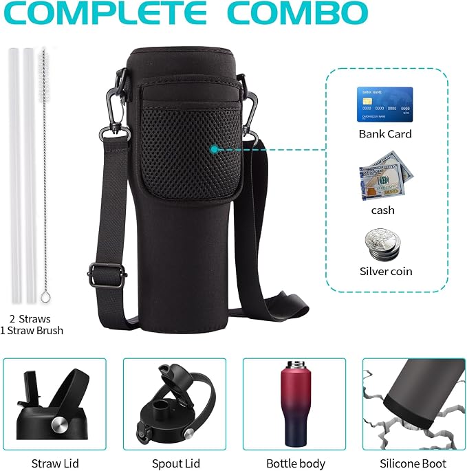 40 oz Insulated Water Bottle - Image 5