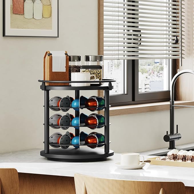 YATINEY Coffee Pod Holder for K Cup, 4 Tier Holder for Vertuo, Coffee Pod - Image 6