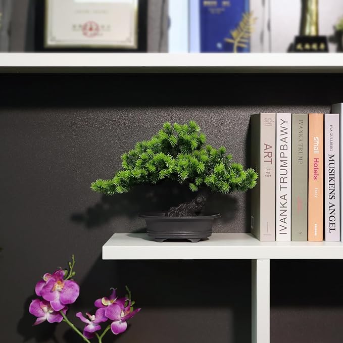 Small Fake Plants Desk Decor Artificial Bonsai - Image 11