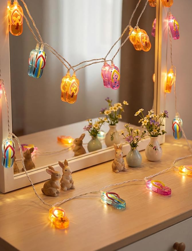 8.5Ft Slipper String Lights Tropical Beach Themed String Lights - Image 8