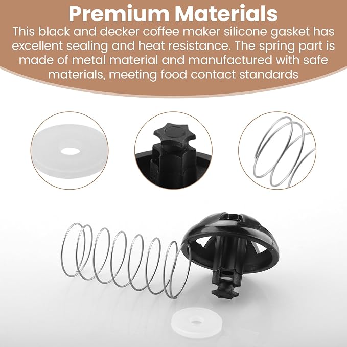 Coffee Replacement Brew Basket Spring Loaded Stopper Kits - Image 3