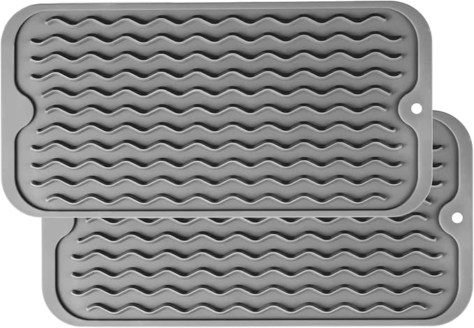 ZLR 2 Pcs Silicone Sink Caddy Tray 2-Packs by ZLR